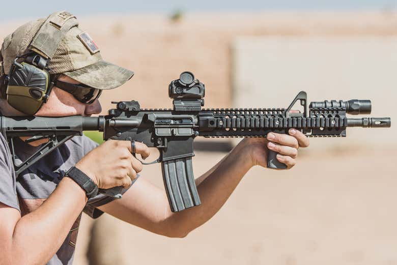 Focusing during the shooting practice