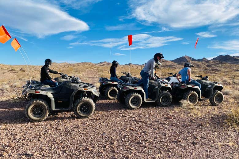 Quad tour in the Las Vegas desert