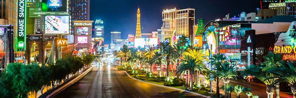 Las Vegas Strip map for streets, casinos, hotels on the Strip